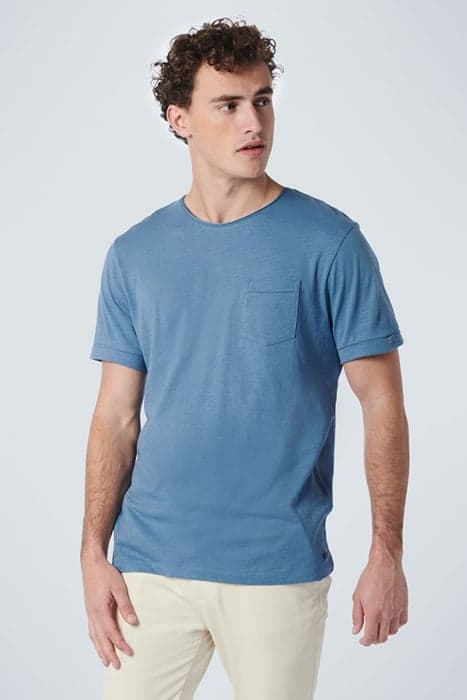 T-SHIRT CREWNECK SLUB BLUE by No Excess