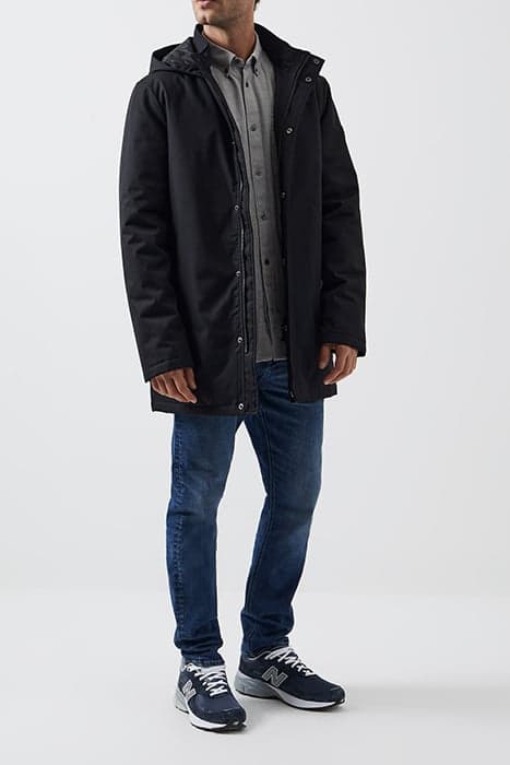 HOODED MAC COAT BLACK by French Connection