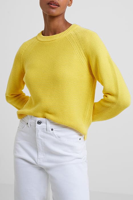 LILY MOZART CREW NECK JUMPER PRIMROSE YELLOW by French Connection