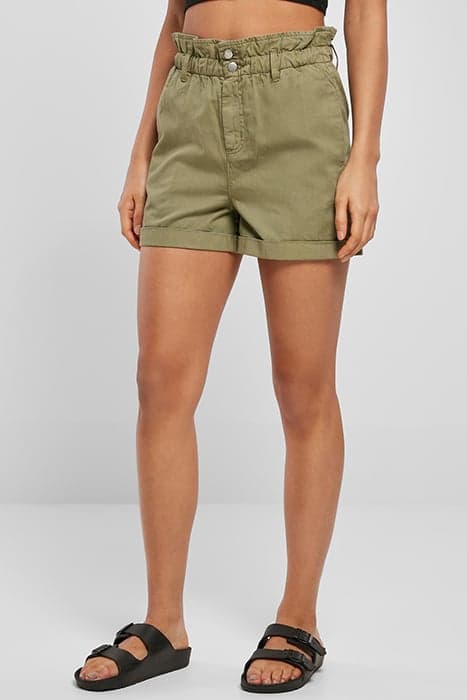 LADIES PAPERBAG SHORTS KHAKI by Urban Classics