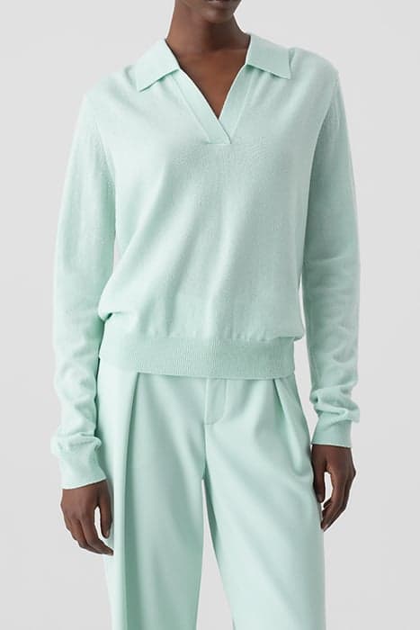 WOMEN POLO LONGSLEEVE FRESH MINT by Closed