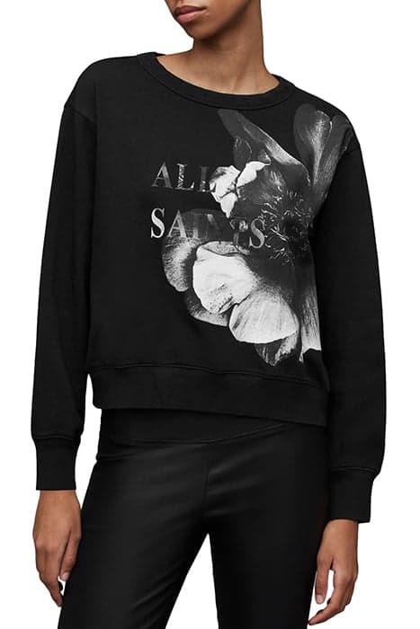 PRESILA PIPPA SWEAT BLACK/WHITE by AllSaints