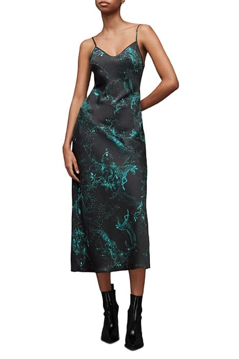 BRYONY COSMIC DRESS EMERALD GREEN by AllSaints