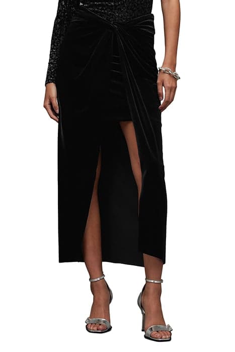 SAMI VELVET SKIRT BLACK by AllSaints