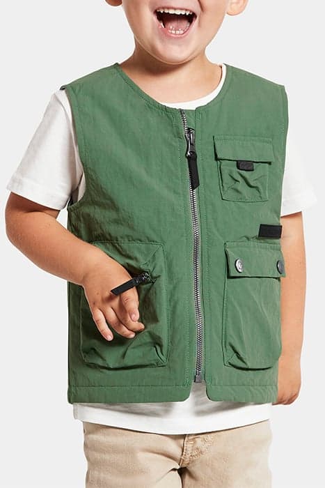 MAIZE KDS VEST GREEN MIST by Didriksons