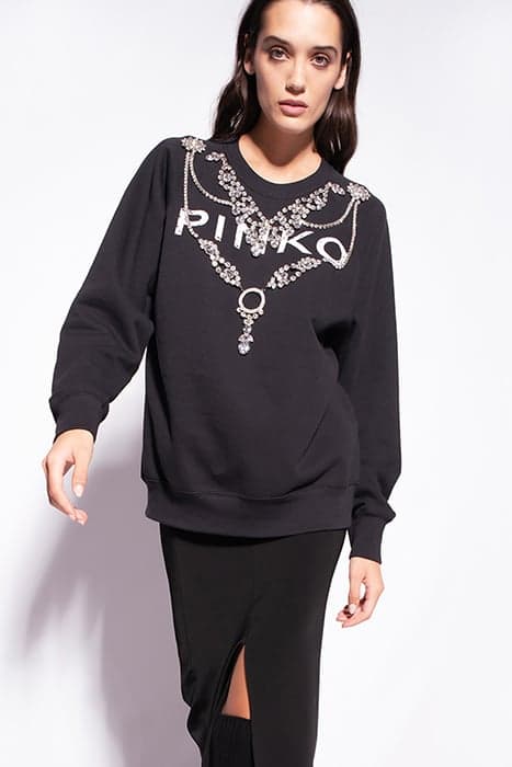 MARIETTE MAGLIA FELPA BLACK by PINKO