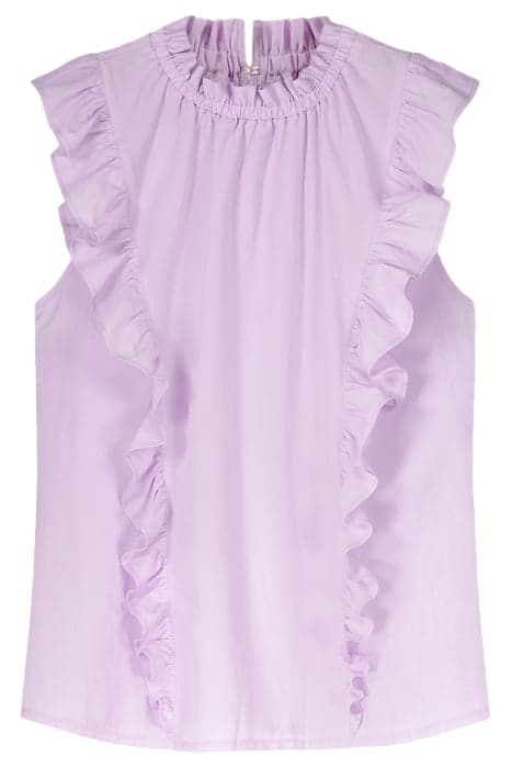 TOP RUFFLES TENCEL/COTTON SOFT ORCHID by Summum Woman