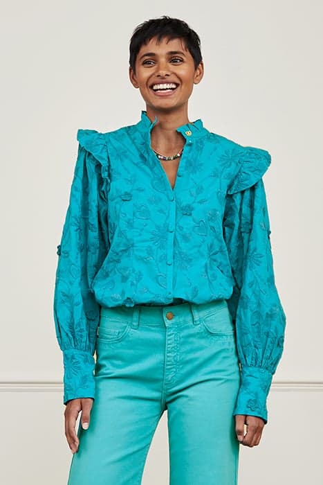 PHILLI BLOUSE TYROL TURQUOISE by Fabienne Chapot