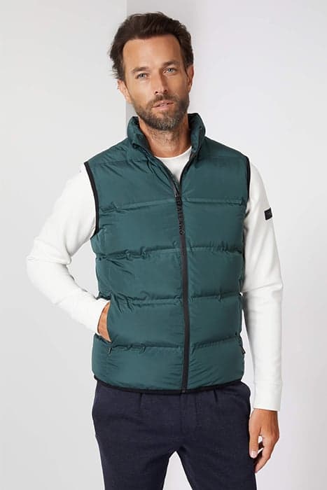 POMBA BODYWARMER DARK GREEN by Cavallaro Napoli