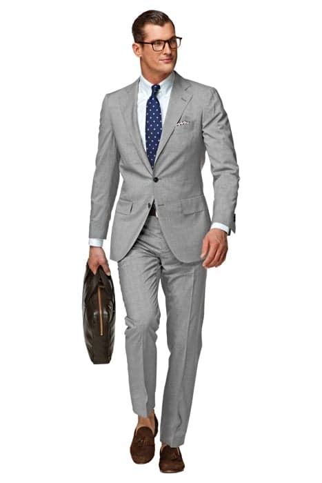 SUIT-GREY-STRIPE LIGHT GREY by Suitsupply