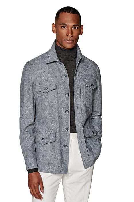 LIGHT GREY WILLIAM SHIRT-JACKET LIGHT GREY by Suitsupply