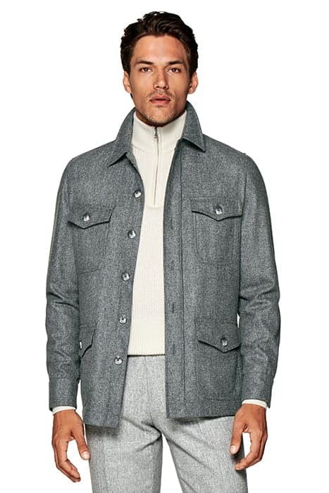 LIGHT GREY WILLIAM SHIRT-JACKET LIGHT GREY by Suitsupply