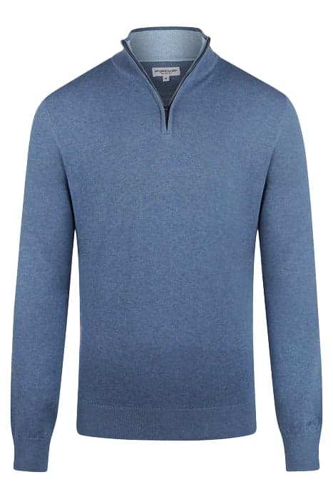 ZIP MOCK SWEATER MEDIUM BLUE by McGregor