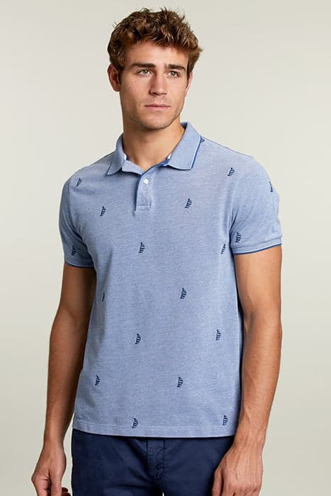 CUSTOM FIT FANTASY POLO EXOTIC BLUE by River Woods