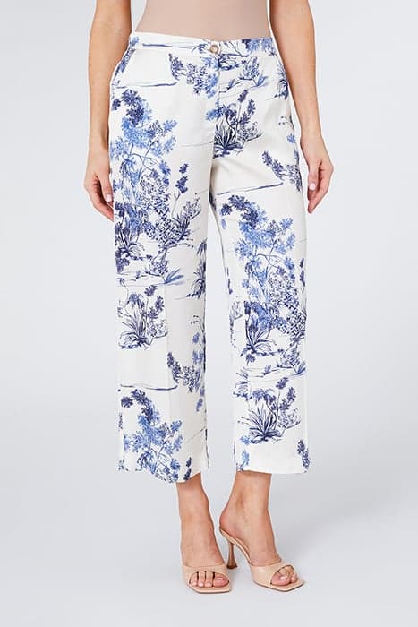 PRINTED CROPPED TROUSERS FANTASY by Elena Mirò