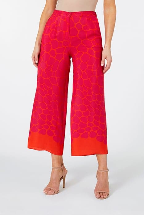 ELEGANT PRINTED TROUSERS RED by Elena Mirò