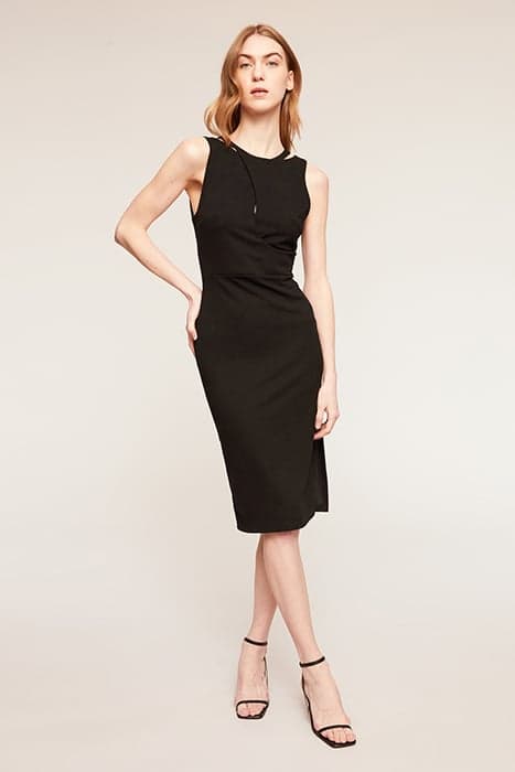 SHORT CREPE JERSEY SHEATH DRESS BLACK by Motivi