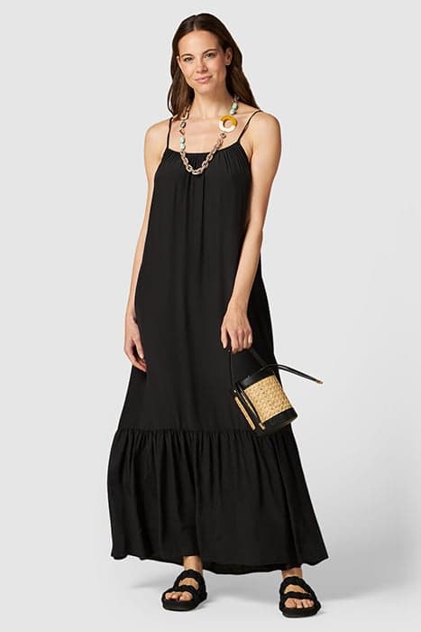 LONG VISCOSE DRESS BLACK by Oltre