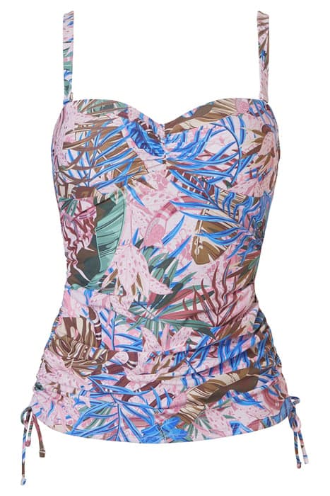 SW TANKINI WF TSHIRT BANDEAU YASMINE TR BLUE FLOWERS by Livera