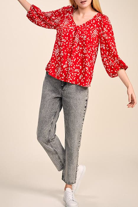 CHAPMAN - CHERRY BLOUSE WITH ABSTRACT FLORAL PRINT by ONE STEP