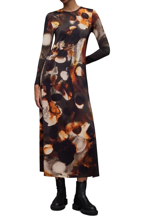 KATLYN MARS DRESS RUST BROWN by AllSaints