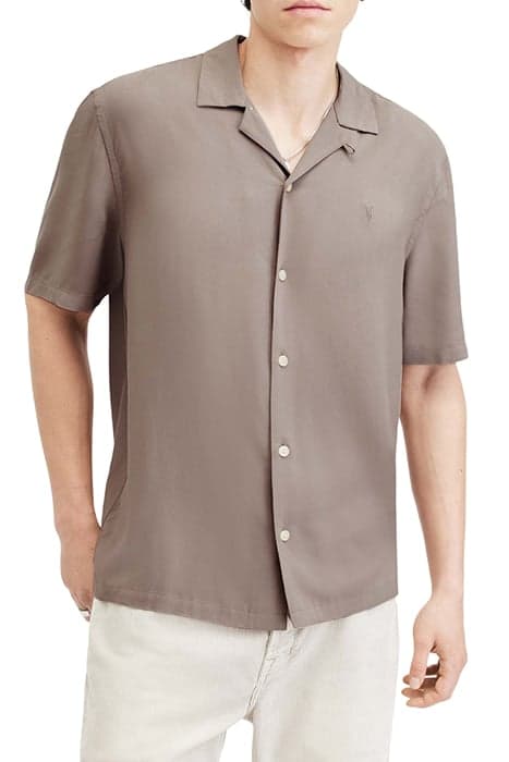 VENICE SS SHIRT CHESTNUT BROWN by AllSaints