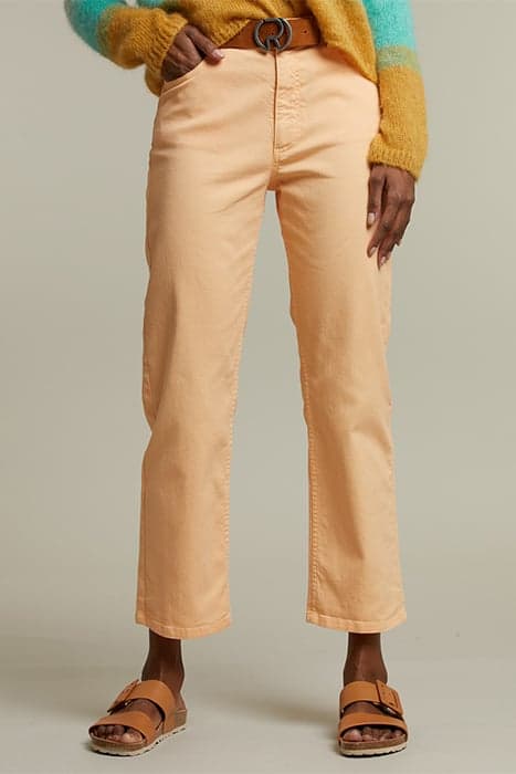 ORANGE CROPPED COTTON PANTS by River Woods