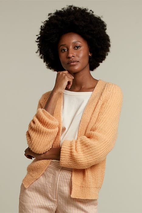 ORANGE V-NECK CARDIGAN by River Woods