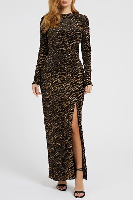 LS GABRIELLA DRESS GOLD MULTI by Marciano by Guess