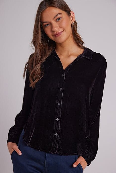 LONG SLEEVE CLEAN SHIRT DEEP EGGPLANT by Bella Dahl