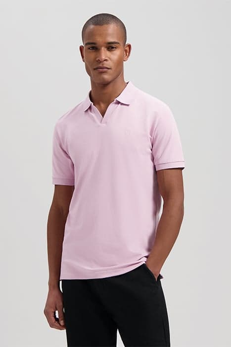 DS_BOWIE V-NECK POLO FRAGRANT LILAC by Dstrezzed