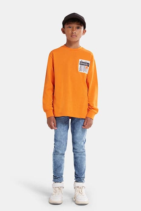 BM-MAKAI T-SHIRT LS ORANGE by Shoeby