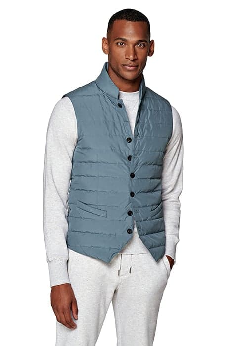 BODYWARMER-MID-BLUE MID BLUE by Suitsupply