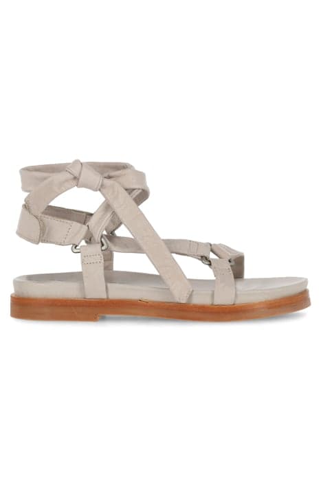 SHS1137 SANDAL SOFT NAPPA LEATHER LIGHT GREY by Shabbies Amsterdam