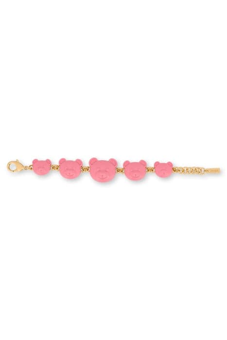 MOSCHINO TEDDY BEAR BRACELET PINK by Moschino