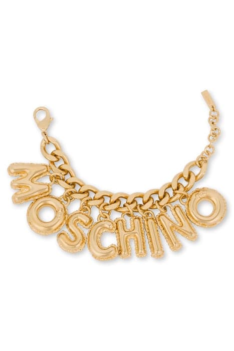 INFLATABLE LETTERING BRACELET GOLD by Moschino