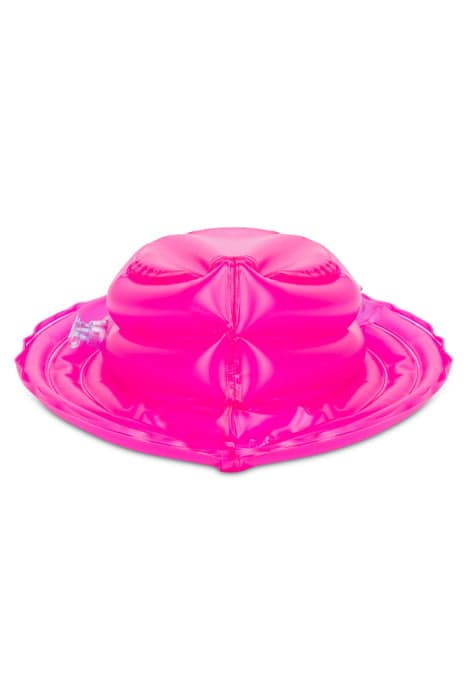 INFLATABLE TRANSPARENT HAT FUCHSIA by Moschino