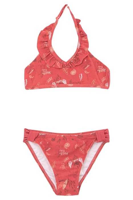 GIRLS’ RED SURF-ROCK PRINT BIKINI by IKKS