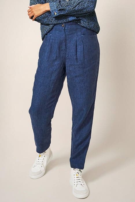 ROWENA LINEN TROUSER DARK NAVY by White Stuff