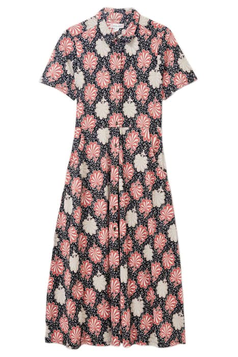 RUA JERSEY SHIRT DRESS PINK MULTI by White Stuff