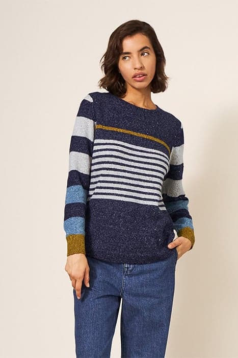 NATALIE NEP JUMPER BLUE MULTI by White Stuff