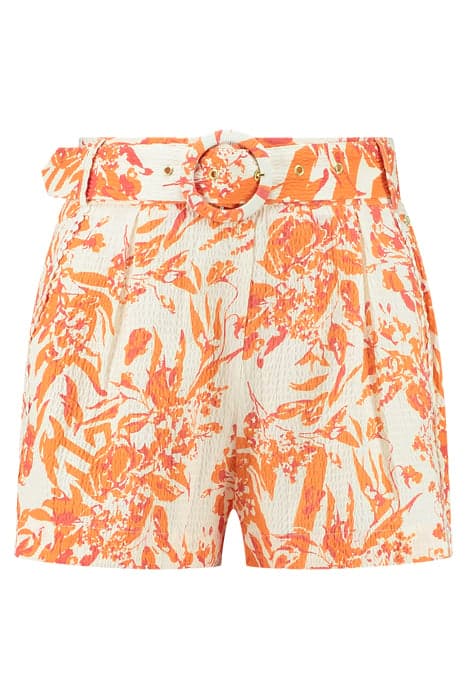 RACHEL STRUCTURE SHORTS SUN ORANGE/CREAM by NIKKIE