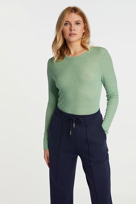 RIB L LONGSLEEVE GREEN TEA by Rich & Royal