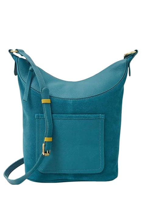 FLEUR SUEDE CROSSBODY MID TEAL by White Stuff