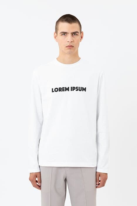 LOREM IPSUM LONG SLEEVE WHITE by Axel Arigato