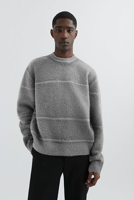 SPLIT SWEATER GREY MELANGE by Axel Arigato