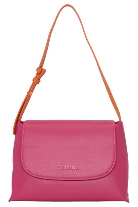 COMPOSED FLAP AND SHOULDER STRAP O BAG NANCY FUCHSIA ROSE/AM by O bag