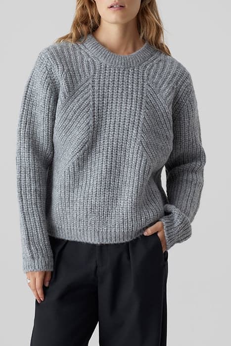 CREW NECK LONG SLEEVE KNITS GREY HEATHER MELANGE by Closed