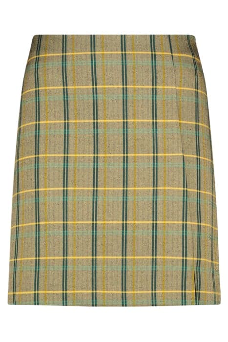 MYLA SKIRT DARK SANDELWOOD CHECK by Another Label