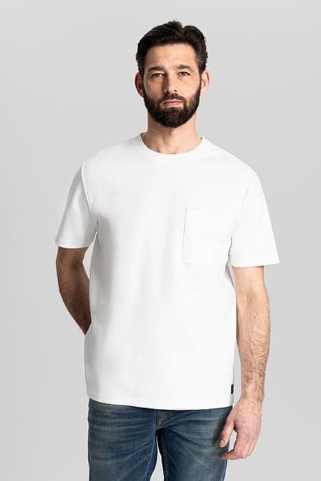 DS_EBBE T-SHIRT BOXY FIT WHITE by Dstrezzed